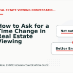 How to Ask for a Time Change in Real Estate Viewing Conversation English