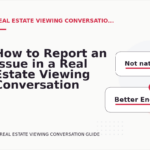 How to Report an Issue in a Real Estate Viewing Conversation
