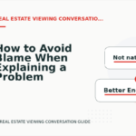 How to Avoid Blame When Explaining a Problem in Real Estate Viewing Conversation English