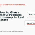How to Give a Useful Problem Summary in Real Estate Viewing Conversation English