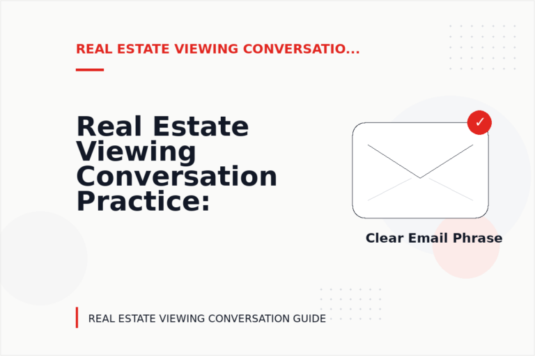 Real Estate Viewing Conversation Practice: Email and Message Examples